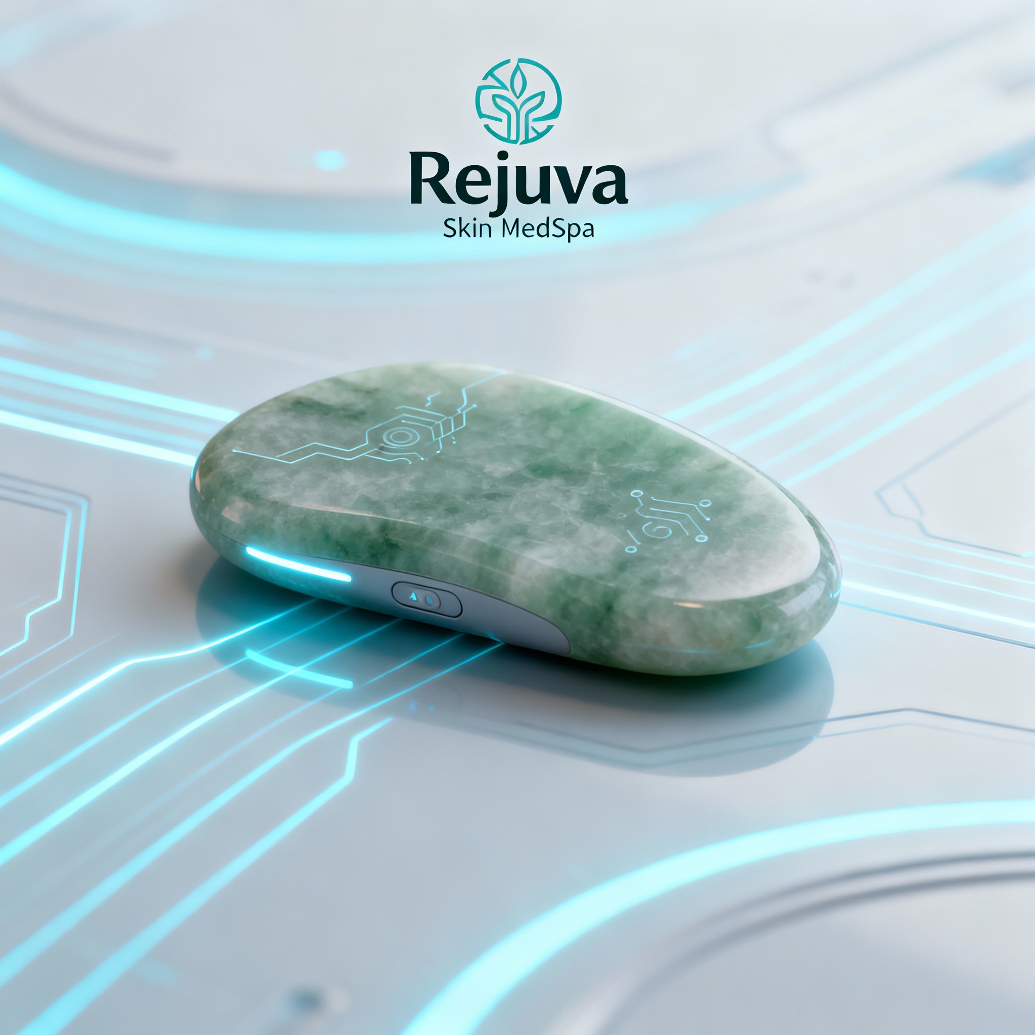 Rejuva Jade Facial Roller & Gua Sha Set